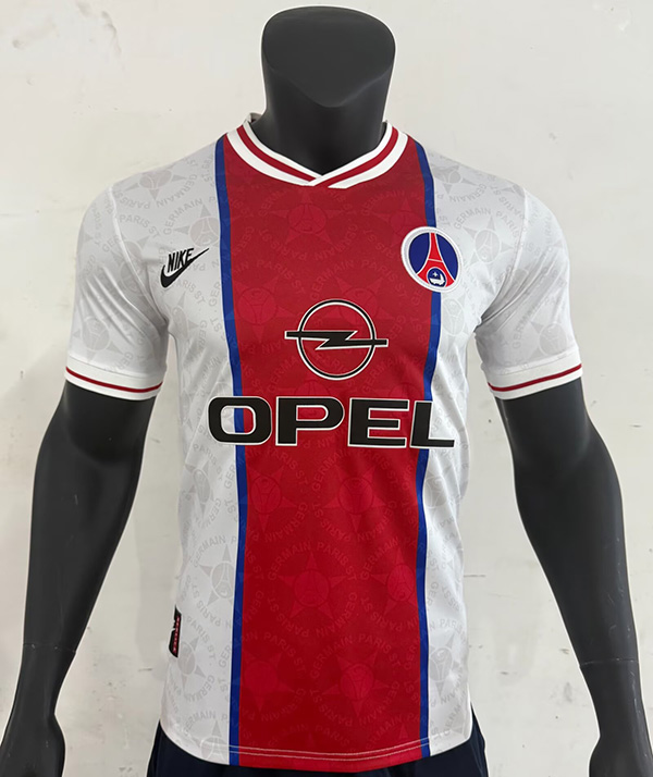 AAA Quality Paris St Germain 95/96 Away Red/White Soccer Jersey